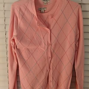 Cherokee cardigan sweater and matching shirt